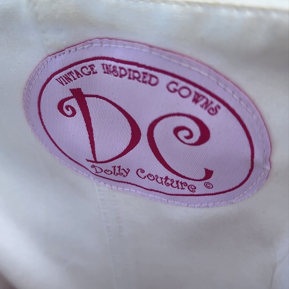 Dolly Couture Vintage Inspired Tea Length Dress sz 8 - Picture 2 of 7